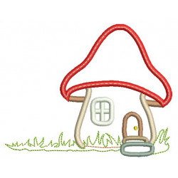 Stickmuster - Pilzhaus Appli